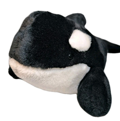 Vintage 80's Sea World Shamu Whale Orka Plush Large 16''