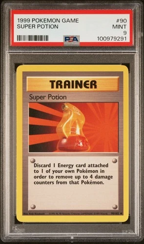 Pokemon TCG Super Potion 90/102 Base Set Rare PSA 9