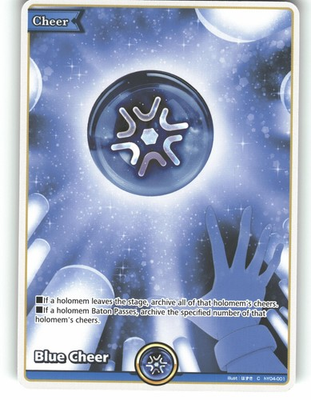 #ad Blue Cheer HY04 001 C Start Cheer Set Hololive Lightly Played $1.99