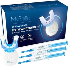 MySmile Teeth Whitening Kit 28PC Teeth Whitening Strips W/ 28 LED Light Tray