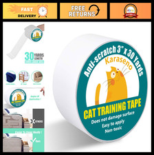 Transparent Anti-Cat Scratch Tape, 3"x30 Yards, Double-Sided Furniture Protector