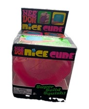 Nee Doh Nice Cube Pink Ice Authentic NEW