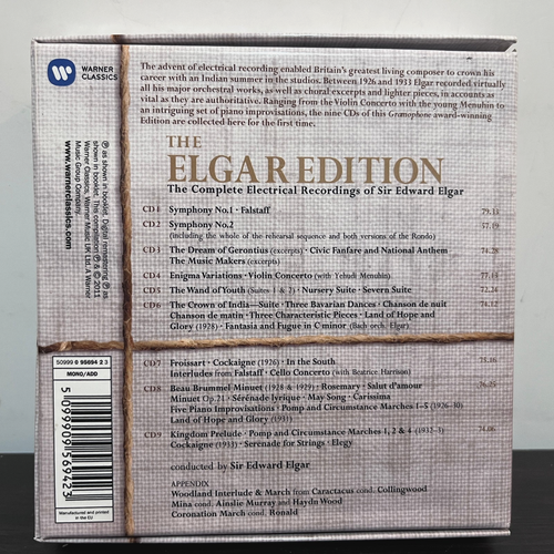 Edward Elgar - Complete Recordings (9 Discs) - Compact Disc CD - Excellent Cond. - Picture 3 of 5