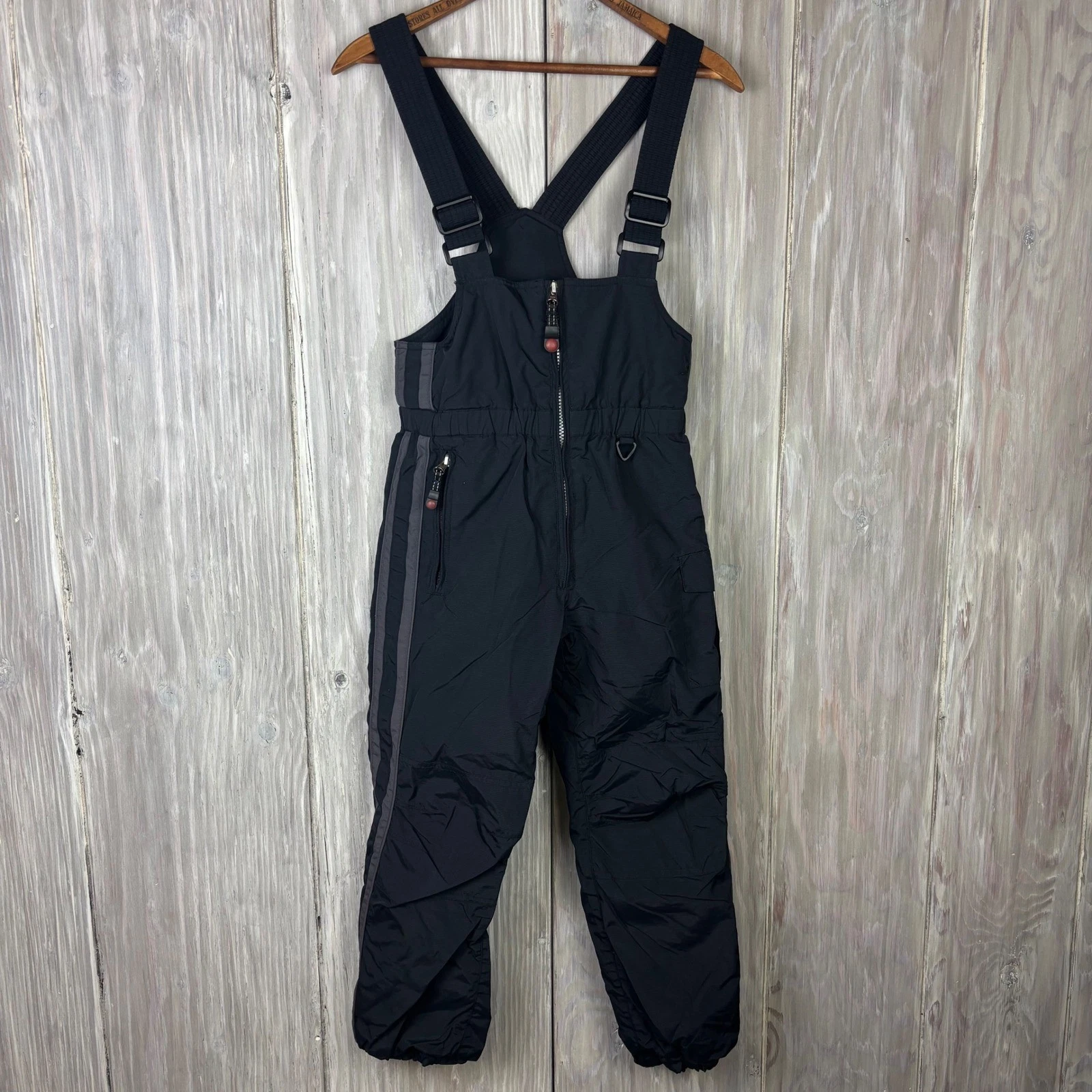 Obermeyer Kids Ski Snow Bib Overalls Pants Black Size 7 Preschool Alt 2 Vintage