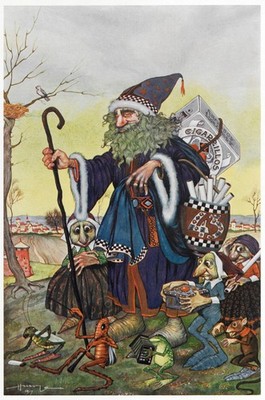 Cigarillos 43 Plus Ultra Vintage Poster Wizard Fantasy Tobacco Art Print 24x36