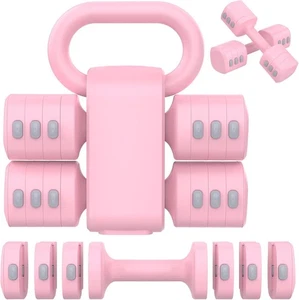 2-in-1 Ensemble de sonnettes réglables 4 Niveaux Poids Dumbbells Ensemble Femmes Hommes Chaque