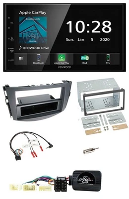 Kenwood Bluetooth Lenkrad DAB USB 2DIN Autoradio für Toyota RAV 4 2006-2011 - Bild 1 von 4