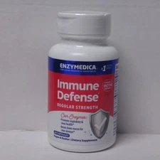 Enzymedica Immune Defense Regular Strength 60 Caps Best by 07/2026 +