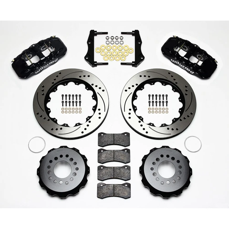 Wilwood 140-11765-D AERO4 14.25 Inch Rear Disc Brake Kit, 05-Up Fits Mopar Foto 2 de 4
