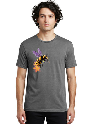Bumble-Bee Mens Graphic Tee, 100% Cotton, Casual Summer Wear