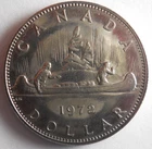 1972 CANADA DOLLAR - AU/UNC - Excellent Coin - Lot #M31
