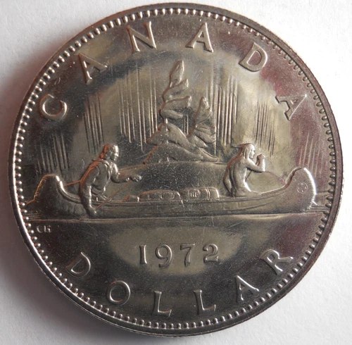 1972 CANADA DOLLAR - AU/UNC - Excellent Coin - Lot #M31