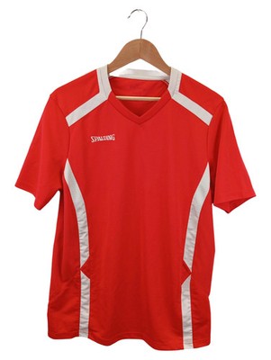 SPALDING Sport Shirt Herren T-Shirt Gr. 46/S Rot Sportlich