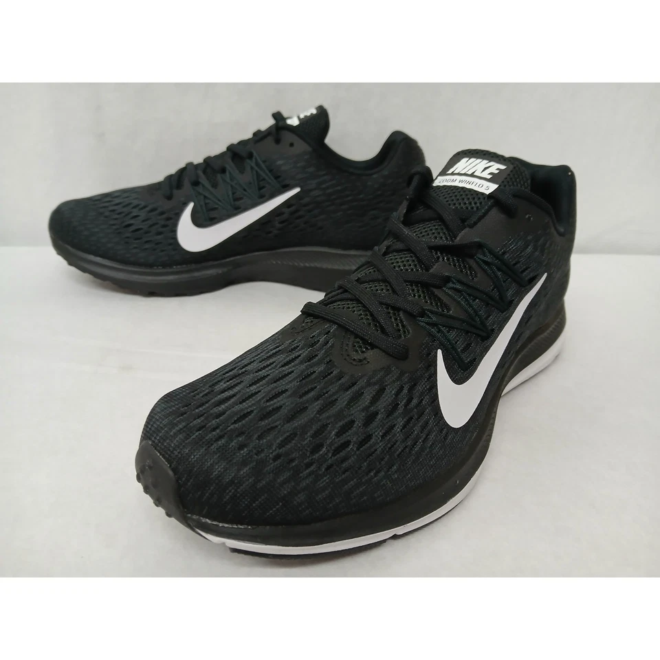 Nike Zoom Winflo 5 Men's Black White Running Shoes Sneakers Size 8 AA7406-001 - Image 3 of 4