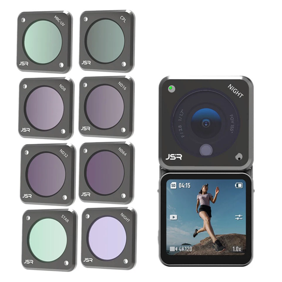 ND4 ND8 ND16 ND32 ND64 ND1000 Lens Filter for DJI Action 2 Dual-Screen Combo - Image 2 of 4