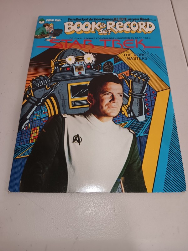 STAR TREK Book And Record Set - The Robot Masters, Comic and 45rpm 1979