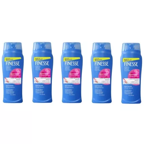 5 Pack Finesse Restore Strengthen Moisturizing Shampoo 13 Oz Each - Picture 1 of 6