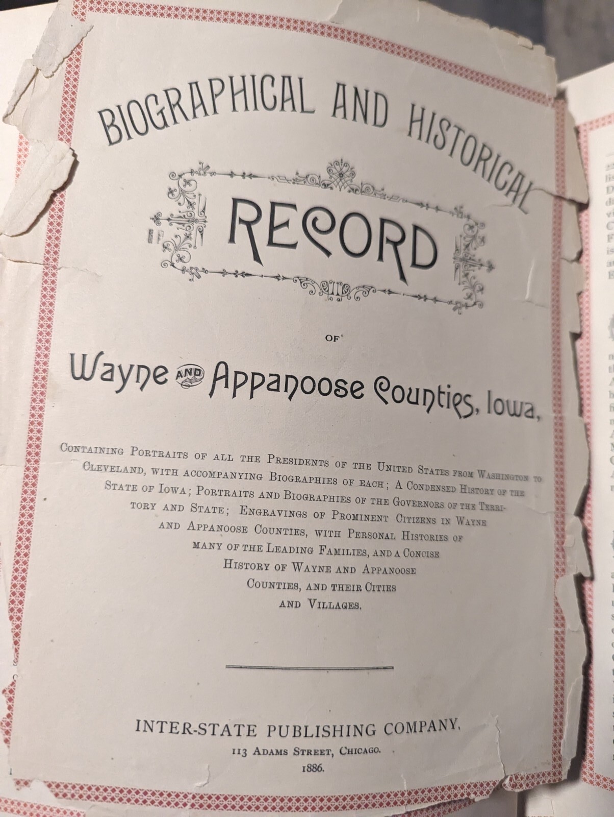 Antique Biographical And Historical Record Wayne County OHIO eBay