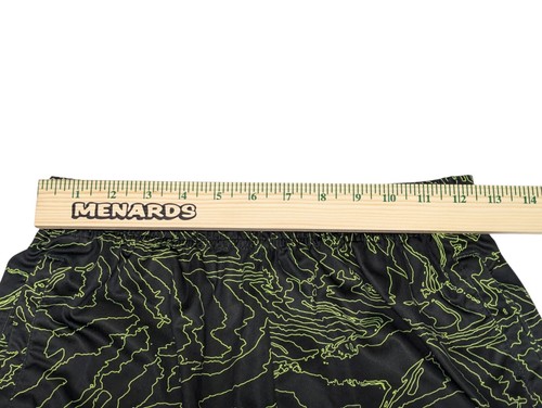 Nike Boy's YMD Black/Neon Yellow Squiggle Dri-Fit Training Shorts Size XL - Picture 7 of 9