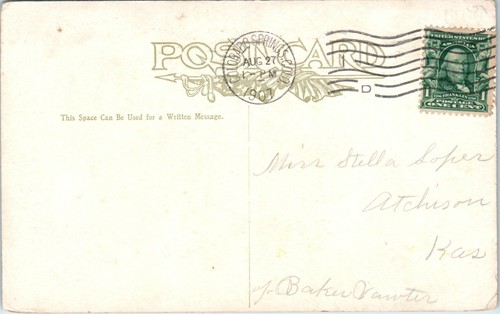 1907 CO Postcard Bruin Inn Drive Grand View Point Colorado Horse and Buggy - Picture 2 of 2
