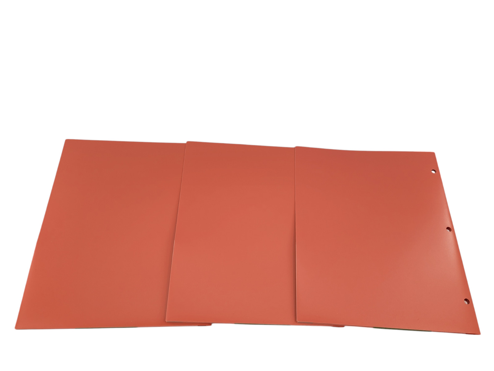 Lot of 3 Mead Five Star Plastic RECYCLED 2-Pocket Folders Zion Clay NEW