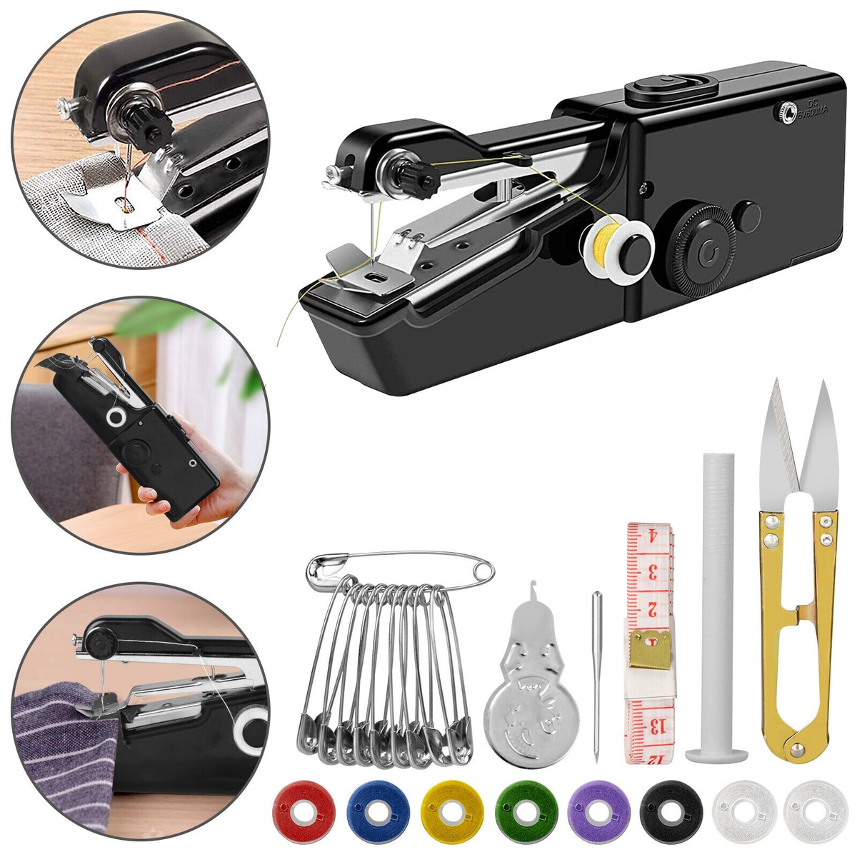 Portable DIY Mini Sewing Machine Tailor Stitch Handheld Home