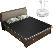 Grounding Mat for Bed, Grounding Mattress Cover Pad for Improve Sleep, Conductiv