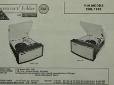 Original Sams Photofact Manual V-M 1281, 1282 (439)