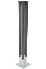 Slotted Concrete Corner Post Extender Graphite Grey Free Delivery up to 7 feet