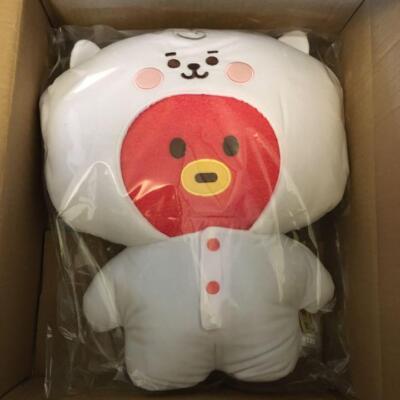 BTS BT21 TATA Baby Tatton Plush Doll With Rompers RJ Line Friends Official NEW