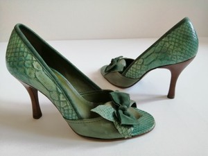 green kitten heel shoes uk