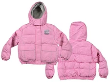 NHL Hockey Youth Girl's New York Rangers Winter Hooded Jacket, Pink