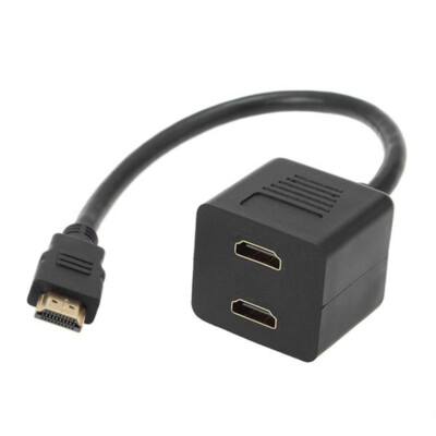 E19C HDMI Splitter 1x2 HDMI Verteiler 1 in 2 Out für Dual Monitor 3D 1080P TV PC