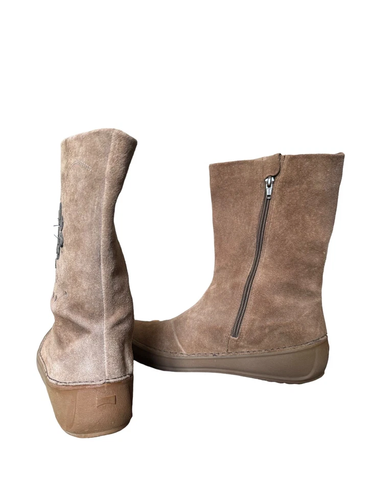 CAMPER ALICANTE Brown Suede Boots Women Size 41 - image 4 of 4