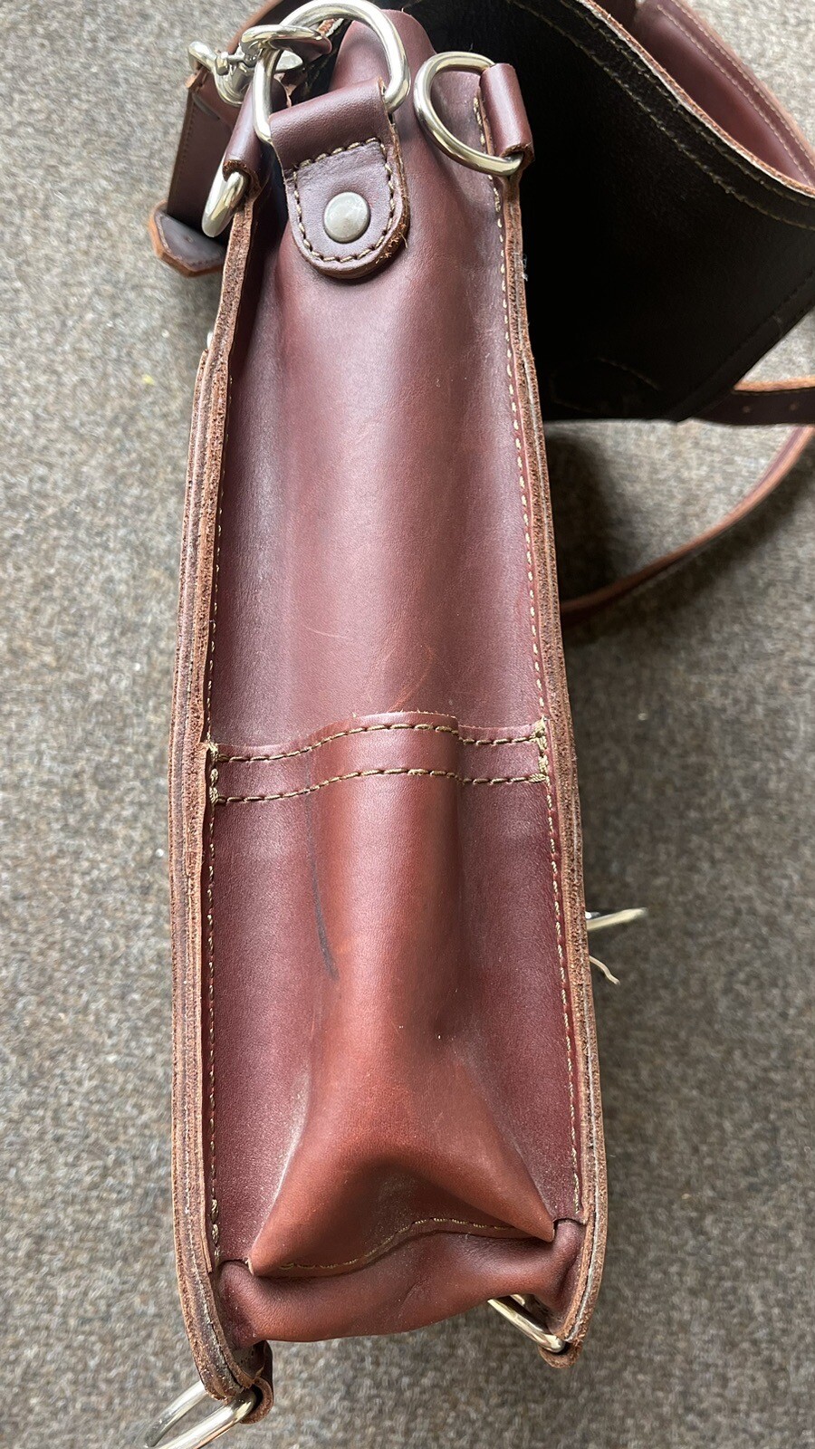 Saddleback Squared Leather Backpack Messenger Che… - image 19