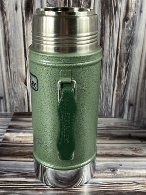 Vintage Aladdin Stanley 24 oz Wide Mouth Thermos w/ Handle A-1350B