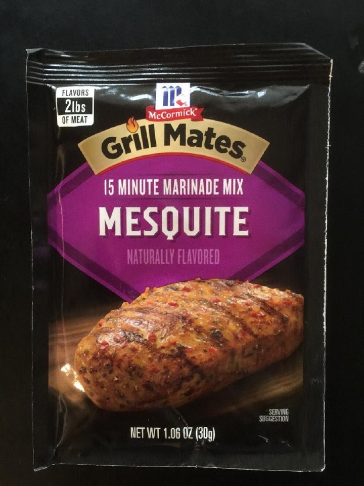 12 Packs McCormick Grill Mates Mesquite Marinade Mix Packets 1.06 oz ...