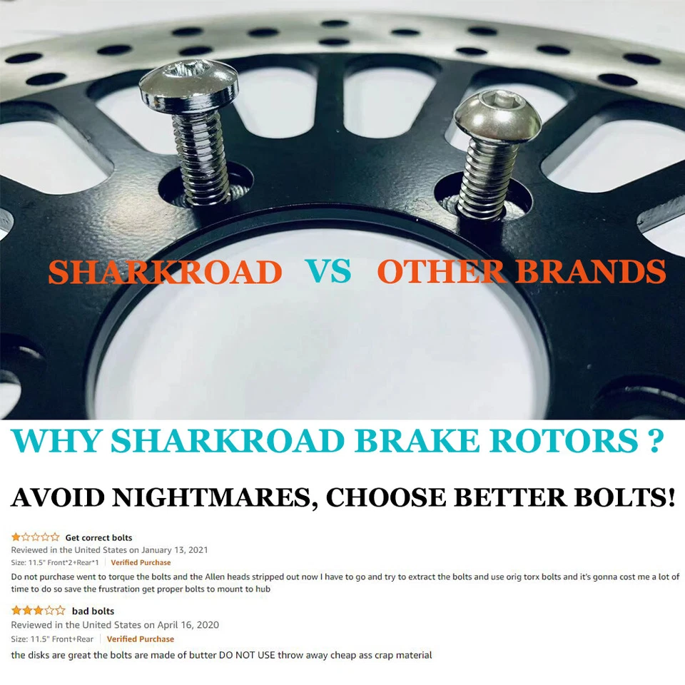 Rotor de freno delantero de 11,5" 1 pieza súper radios alto pulido para Harley Touring Softail Foto 2 de 4