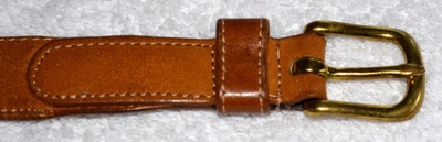 Vtg brown cowhide belt, Size 30 VINTAGE Leather Belt Full Grain Cowhide Size 30 main image 3
