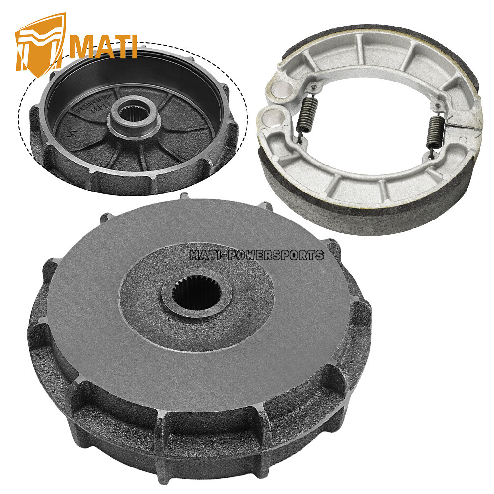 Rear Brake Drum Hub w/Shoes Kit for Honda Rancher 420 Foreman 500 TRX420 TRX500
