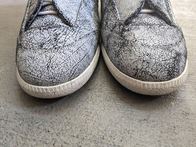 Maison Margiela Future White Men 11 44 Cracked Leather High Maison Margiela Future White Men 11 44 Cracked Leather High