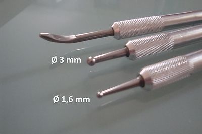 USA X-Acto 3x-Set Juwellier Goldschmied Bildhauer Modellierwerkzeug Abreibekugel