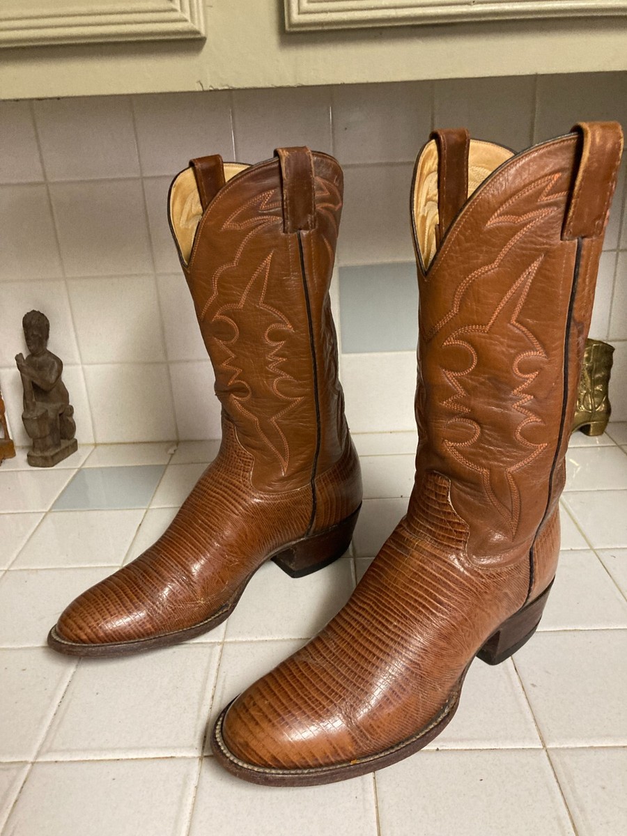 Handmade Texas Custom Vintage Hand Made Western Cowboy Lizard Skin