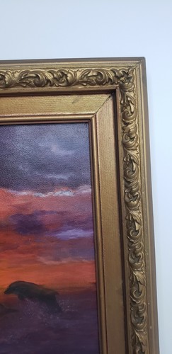 Vintage Painting On Canvas. Free Domestic Shipping! - Picture 9 of 11