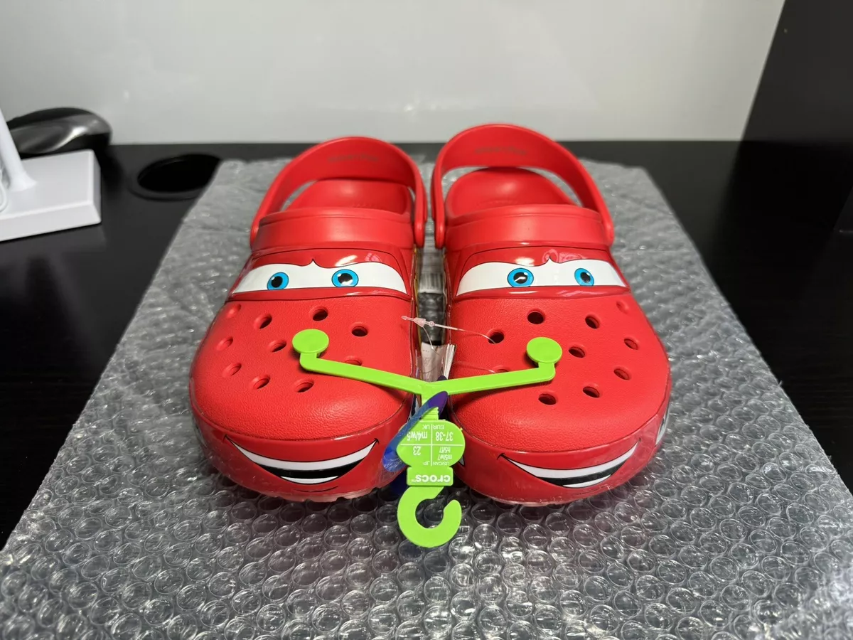 Authentic Lightning McQueen Light Up Crocs Adult 13M *1ST RELEASE SOLD OUT!*