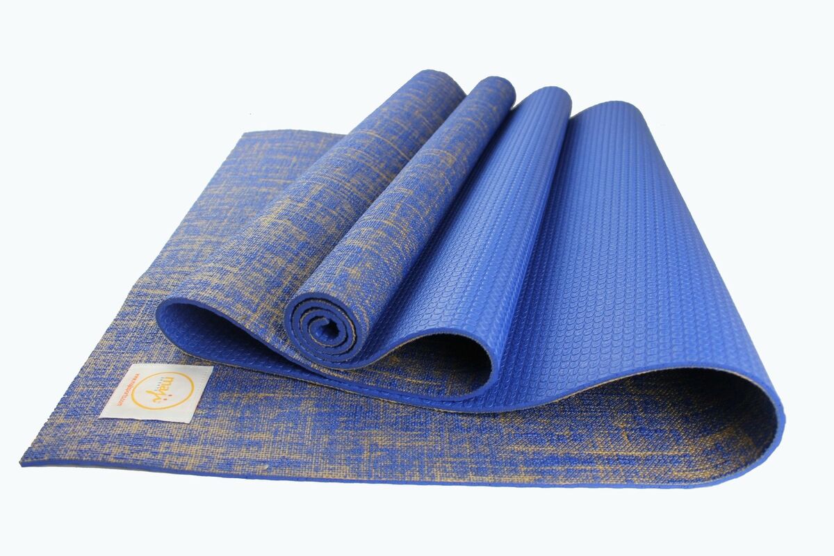 Jute Premium Eco Anti-Microbial Yoga Mat w Textured Surface for Sure Grip  (1710)