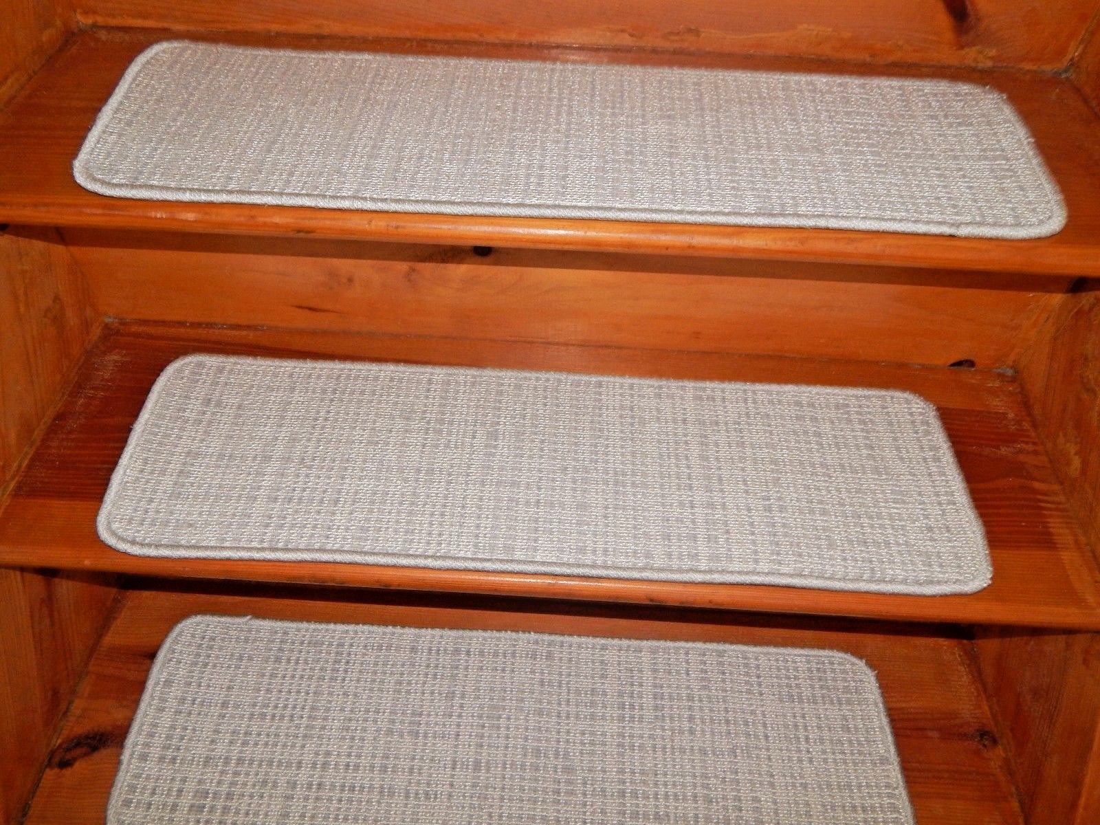 13 Step 9" X 27" + Landing 23" x 27" Tufted Woven WOOL Carpet Stair Treads. eBay