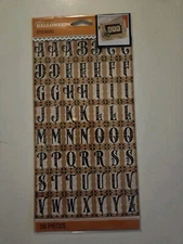 JoleBoutique VINTAGE MINI ALPHABET HALLOWEEN Scrapbooking Stickers 