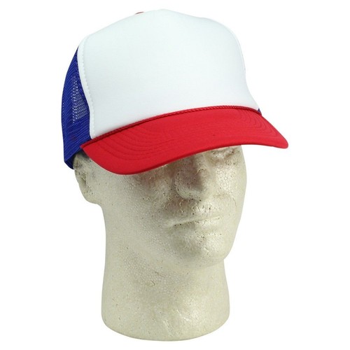 Trucker Hat Baseball Cap Mesh Retro Caps Blank Plain Hats OR Kid's Youth's Caps - Picture 7 of 374