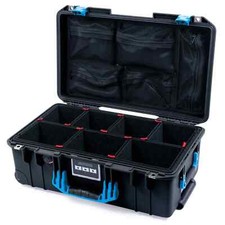 Black  Blue Pelican 1535 with TrekPak dividers  Lid organizer.